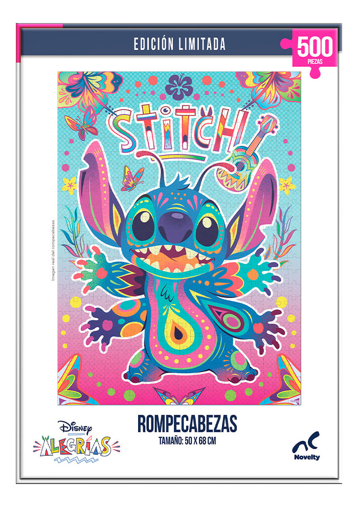 Stitch Disney Alegrías Rompecabezas 500 Piezas | Puzzle Original Coleccionable Ideal Para Niños Y Adultos