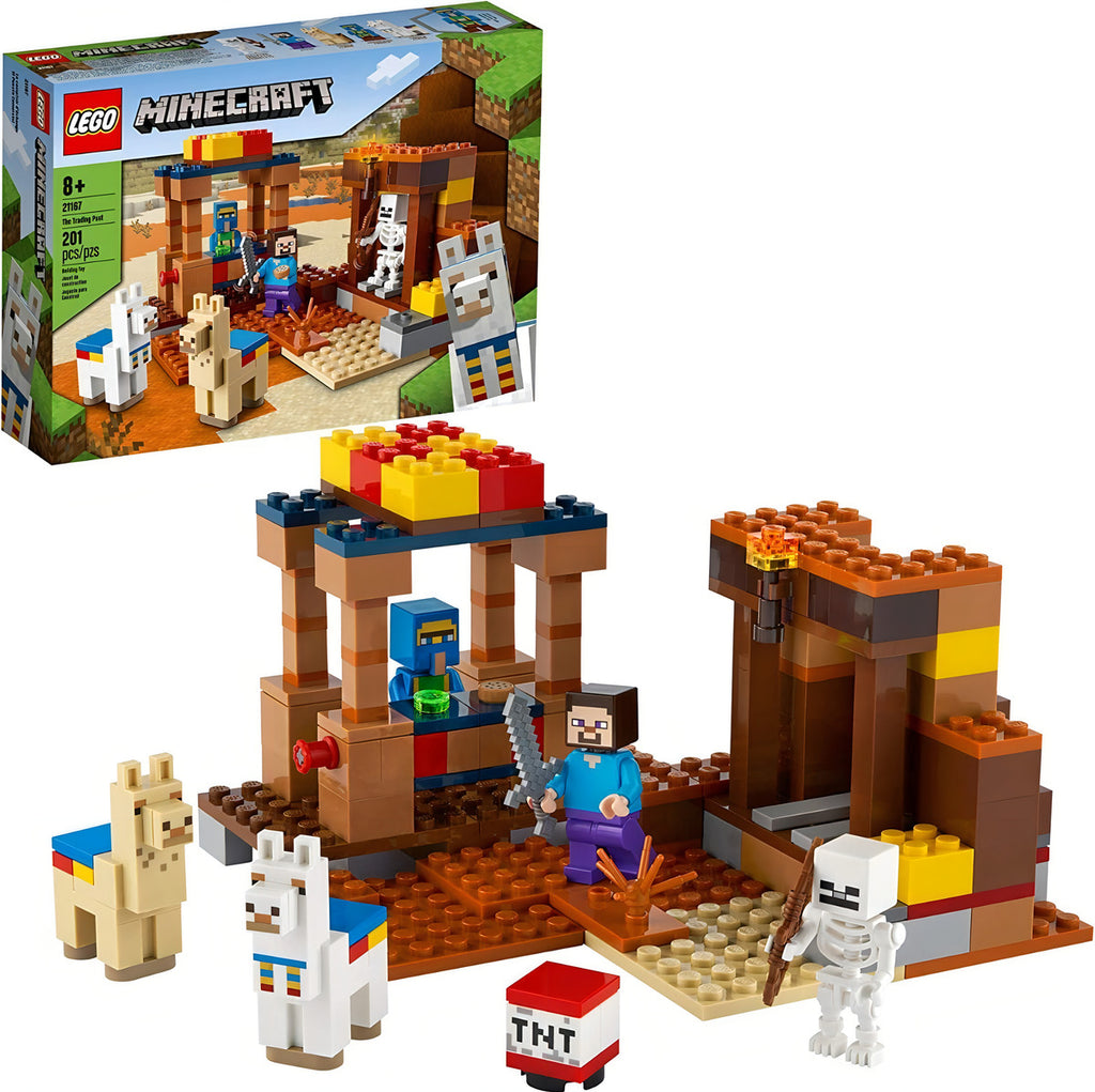 Kit De Construcción Lego Minecraft El Puesto Comercial 21167 201