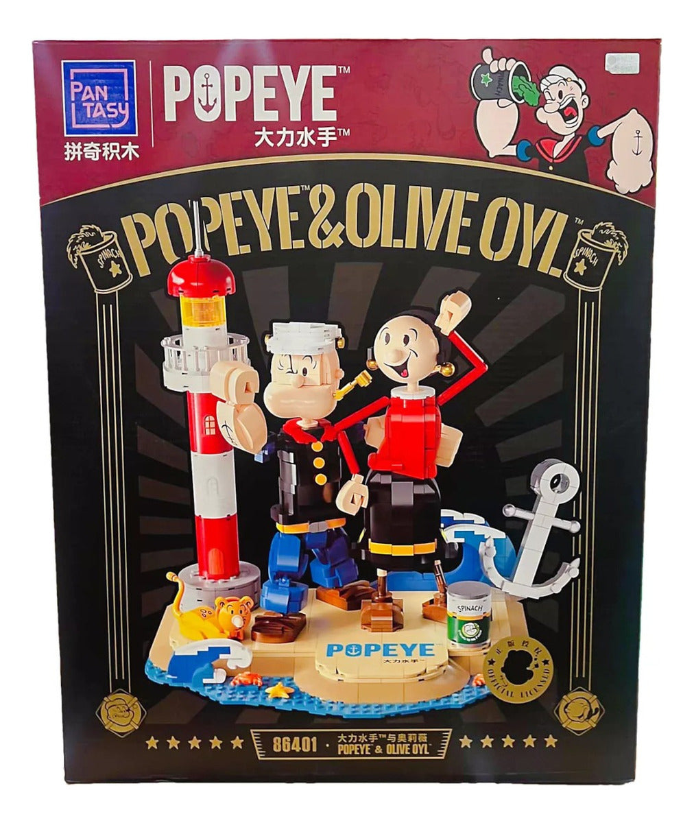 Pantasy Popeye Y Olivia Olivo Set De Bloques Para Armar