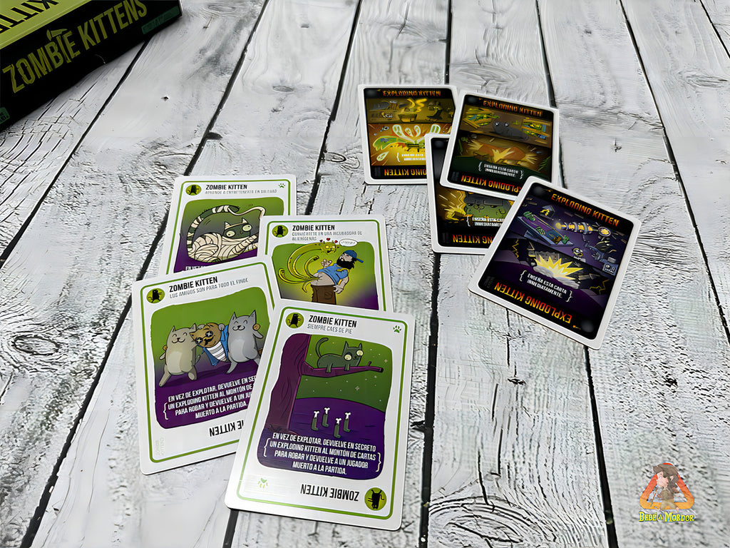 Juego De Mesa Ecg-zomb-6 Zombie Kittens En Español 7+ Exploding Kittens