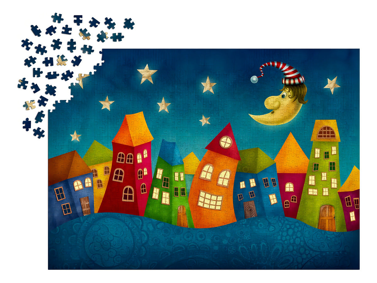Rompecabezas 1000 Piezas Enjoy Puzzle Fantásticas Casitas Arte Adultos