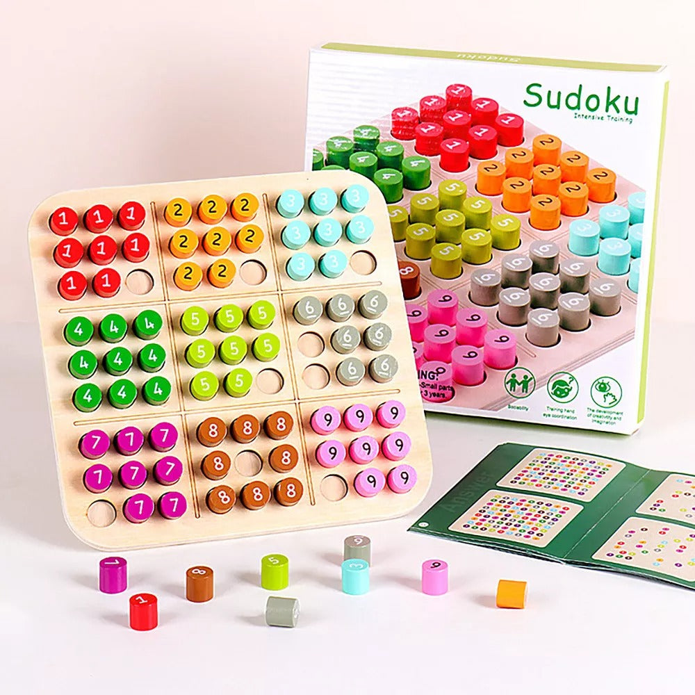 Tablero Sudoku Multicolor Desarrollo Mental 50 Ejercicios