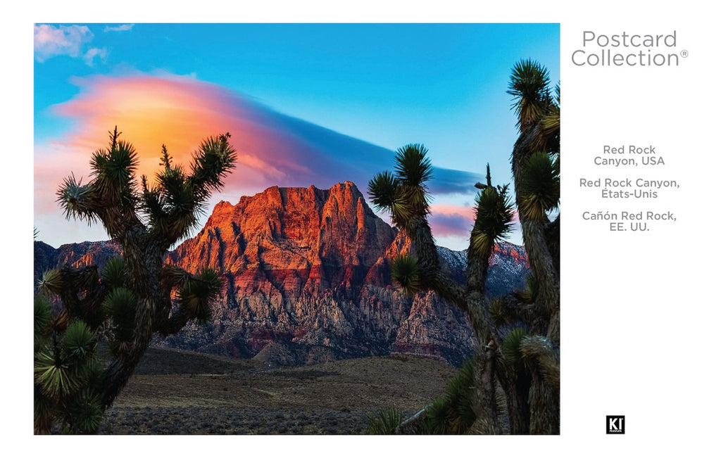 Rompecabezas Red Rock Cañon Usa Postcard Ki Puzzles 100 Pzs
