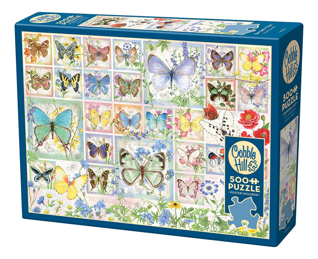 Cobble Hill Azulejos De Mariposa Rompecabezas De 500 Piezas