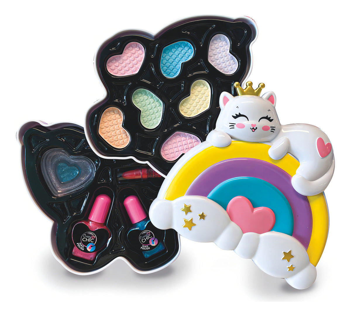 Maquillaje Infantil Cofre Arcoiris Lip Crazy Chic Clementoni