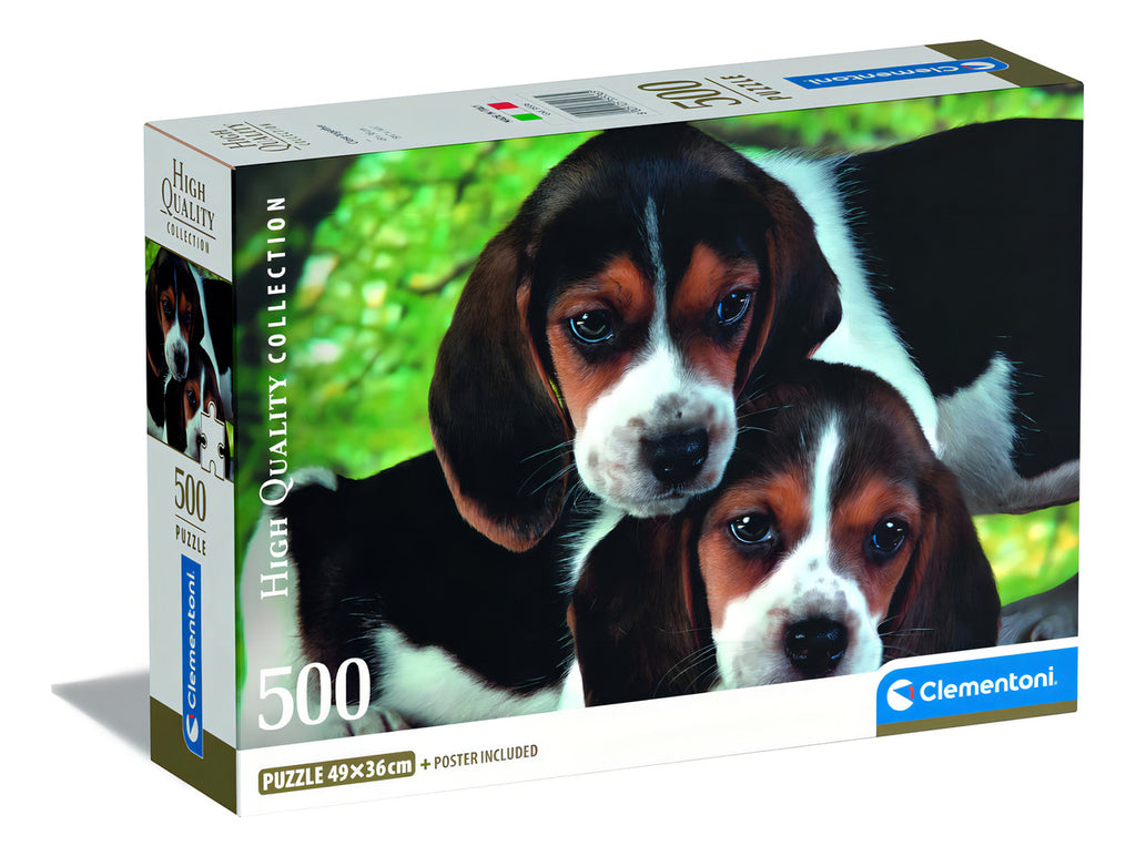 Rompecabezas Beagles 500 Pz Clementoni Lindos Perros Amigos