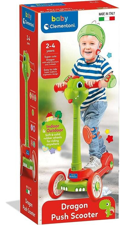 Monopatin Scooter Clementoni Baby Dragon Color Verde