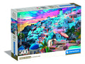 Rompecabezas Vista De Grecia 500 Pz Clementoni Santorini