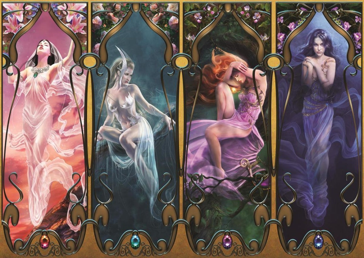 Rompecabezas Art Puzzle Cuatro Joyas 2000 Piezas Cartón Fantasía