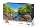 Art Puzzle, Rompecabezas Canal de Amsterdam con Bicicletas, 2000 Piezas, 96 x 68 cm, Multicolor