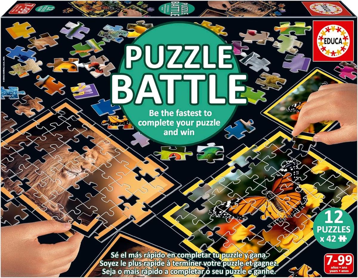 Rompecabezas Y Juego Batalla Natura 12x42 Piezas Educa