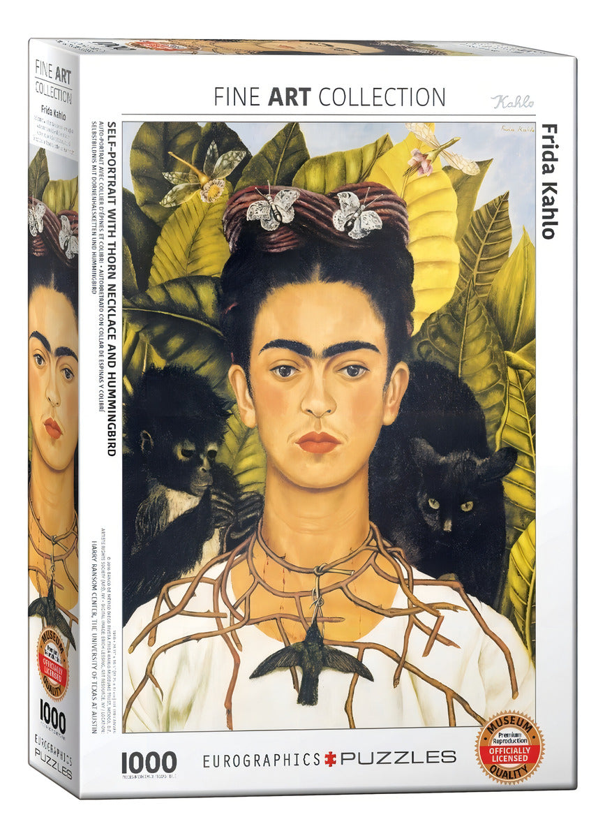 Frida Kahlo Retrato Colibrí Rompecabezas 1000pz Eurographics
