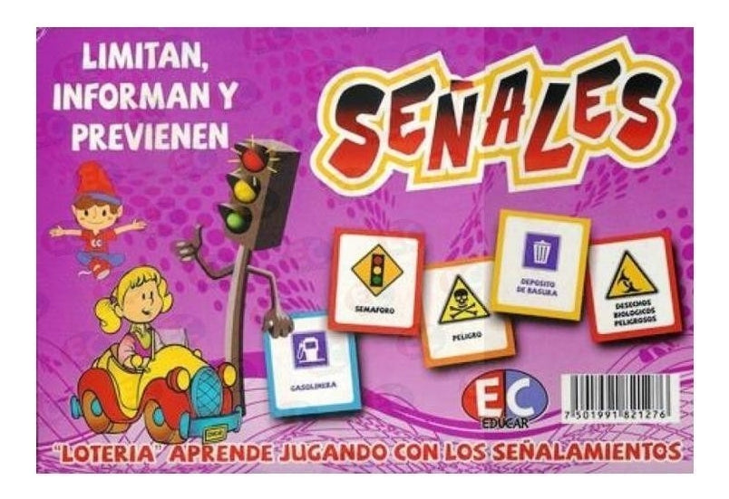 Edu-091 Lotería De Señalizaciones Juego Educativo De Educar