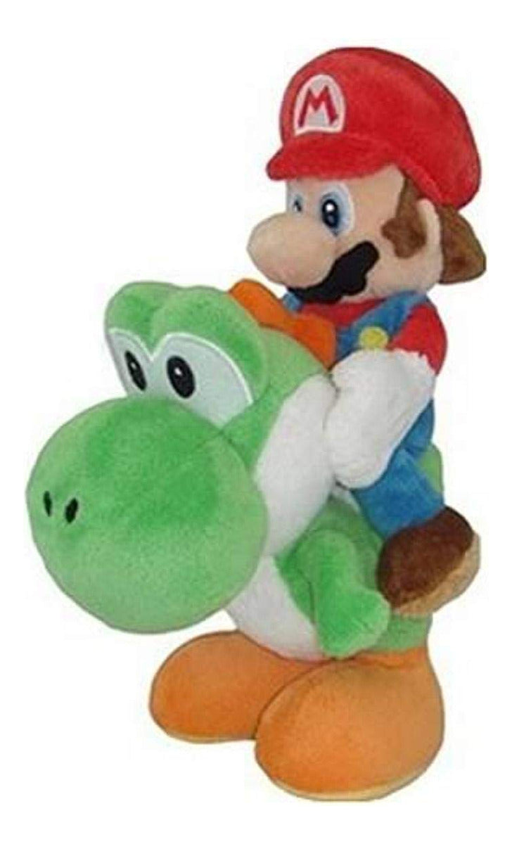 Pequeo Amigo Super Mario De Peluche - Mario Y Yoshi De Pel