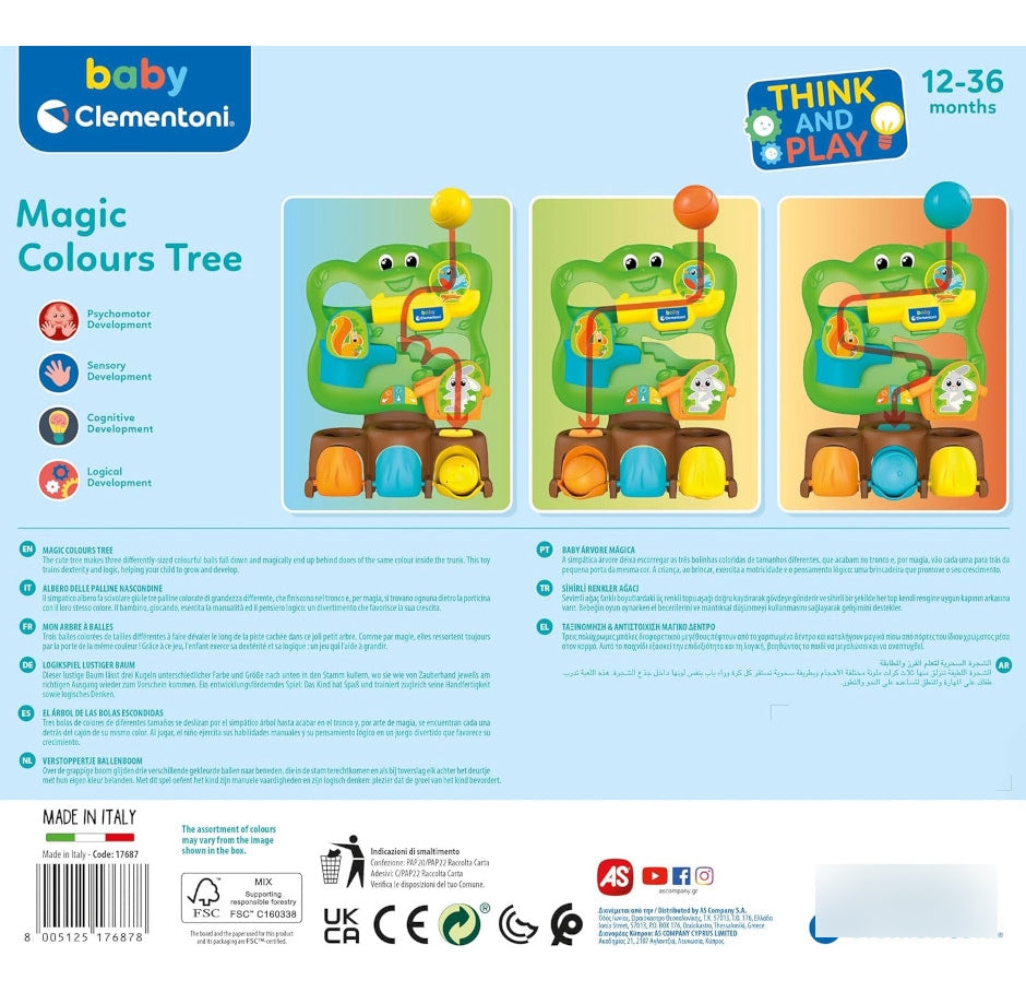 Baby Clementoni Árbol Magia De Colores Juguete Didáctico