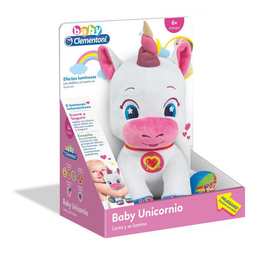 Peluche Unicornio Interactivo Clementoni