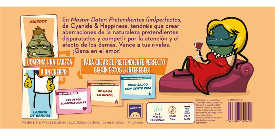 Master Dater Juego De Mesa Asmodee