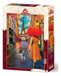 Rompecabezas 500 Piezas Arte Paseo Bajo La Lluvia París Art Puzzle