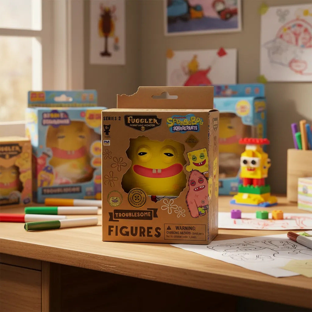 Figura De Vinilo Bob Esponja Troublesome Fuggler Serie 2