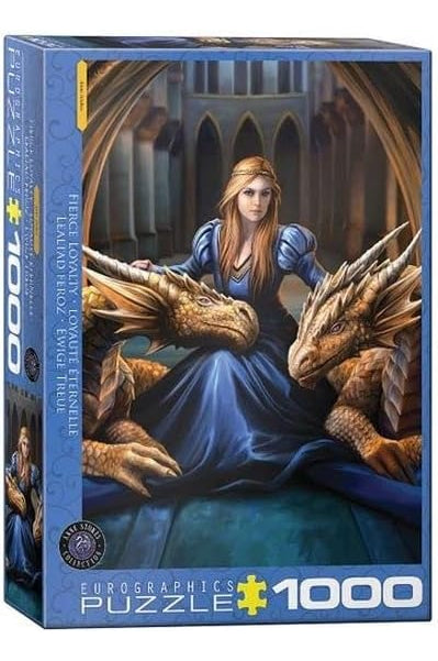 Rompecabezas Lealtad Feroz Princesa Dragón Anne Stokes Eurographics