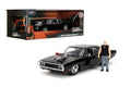 Fast & Furious Dom's Dodge Charger 1:24 - Figura de Coche Fundido a presión y Dominic Toretto de 2.75 Pulgadas, Juguetes para niños y Adultos