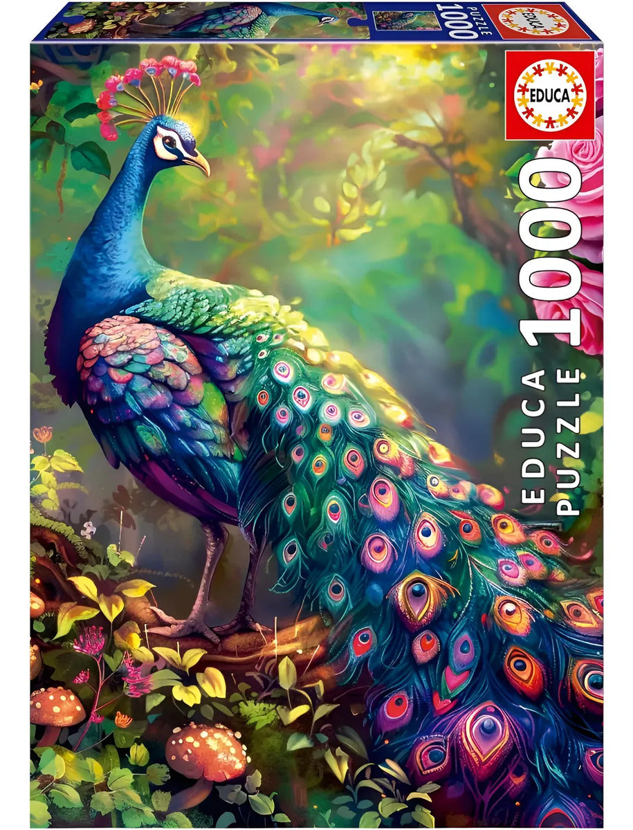 Rompecabezas Jardín Del Pavo Real Educa 1000 Piezas