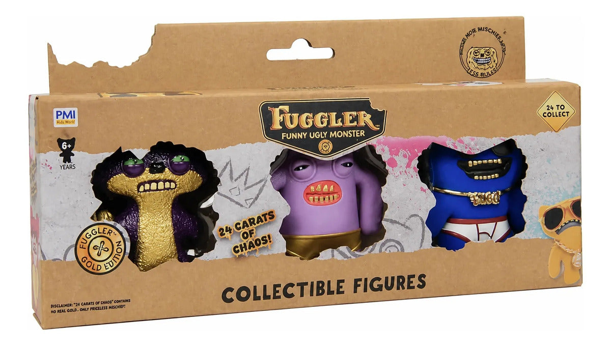 Fuggler Gold Edition 3-pack Figuras Colección Suspicious Fox