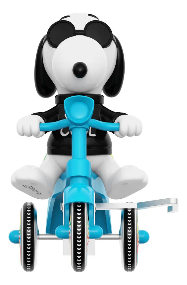 Figura Super7 Peanuts Super Cycles Joe Cool Triciclo Azul