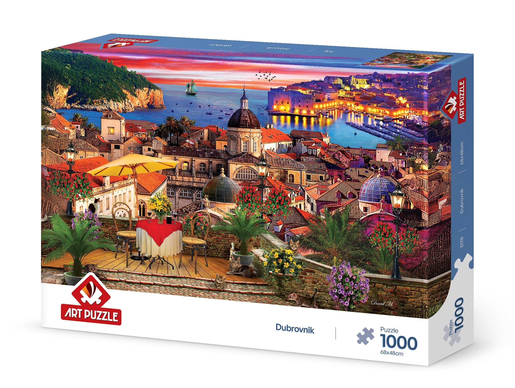 Art Puzzle - 1000 Croacia mediterránea Dubrovnik