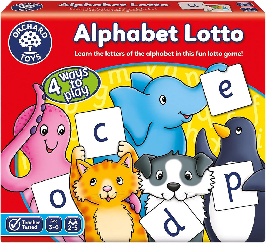 Alphabet Lotto Orchard Toys Juego Lotería Educativo