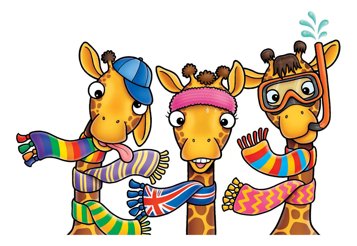 Juego Toys Giraffes In Scarves Orchard Toys En Inglés