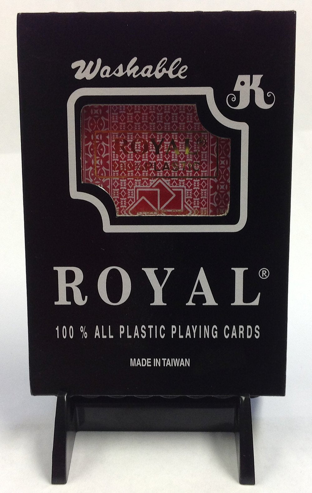 Juego de cartas  Royal 100% tamaño del Puente de plástico rojo estándar Índice Deck