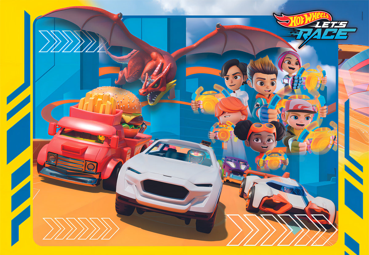 Rompecabezas Hot Wheels 30 Pz Clementoni Infantil Dragon
