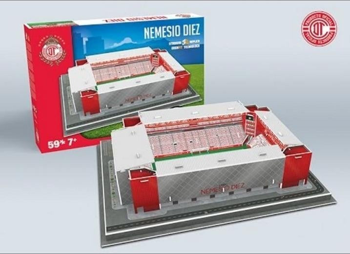 52003 Estadio Nemesio Diez Toluca Rompecabezas 3d Nanostad