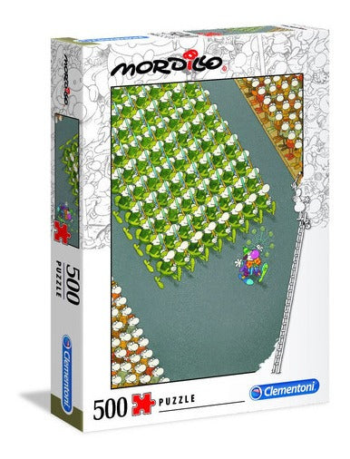 Rompecabezas Mordillo Desfile Arte Caricatura 500 Clementoni