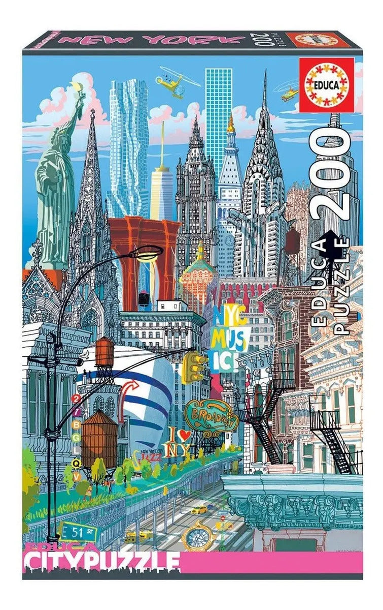 Rompecabezas 200pz Nueva York Educa City