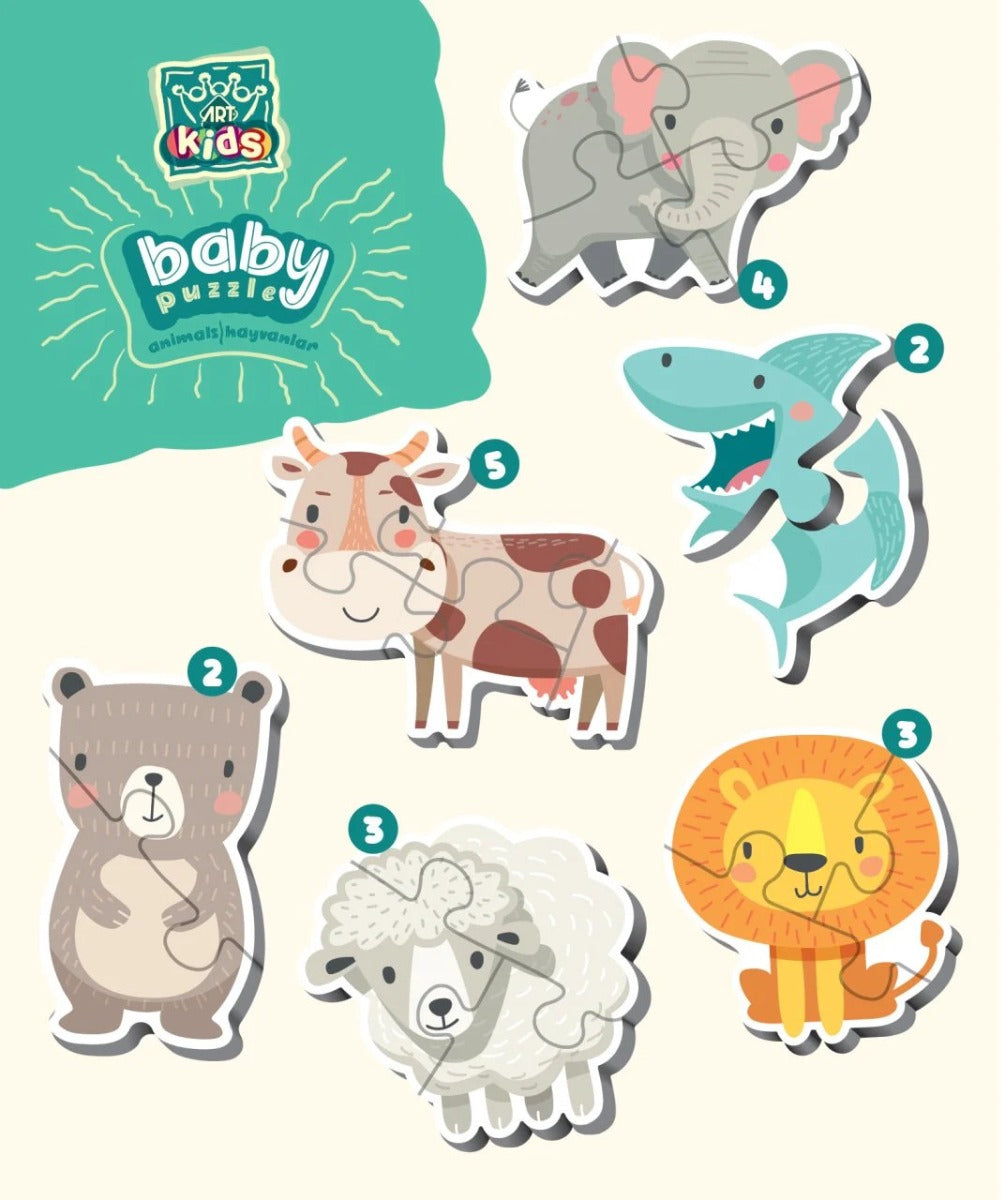 Baby Puzzle De Animales Rompecabezas Art Puzzle 24 Pz 5820