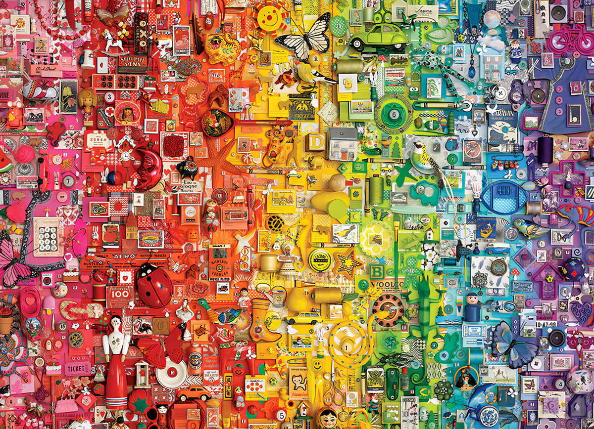 Rompecabezas Colores Todo Arcoiris Cobble Hill 1000p Rainbow