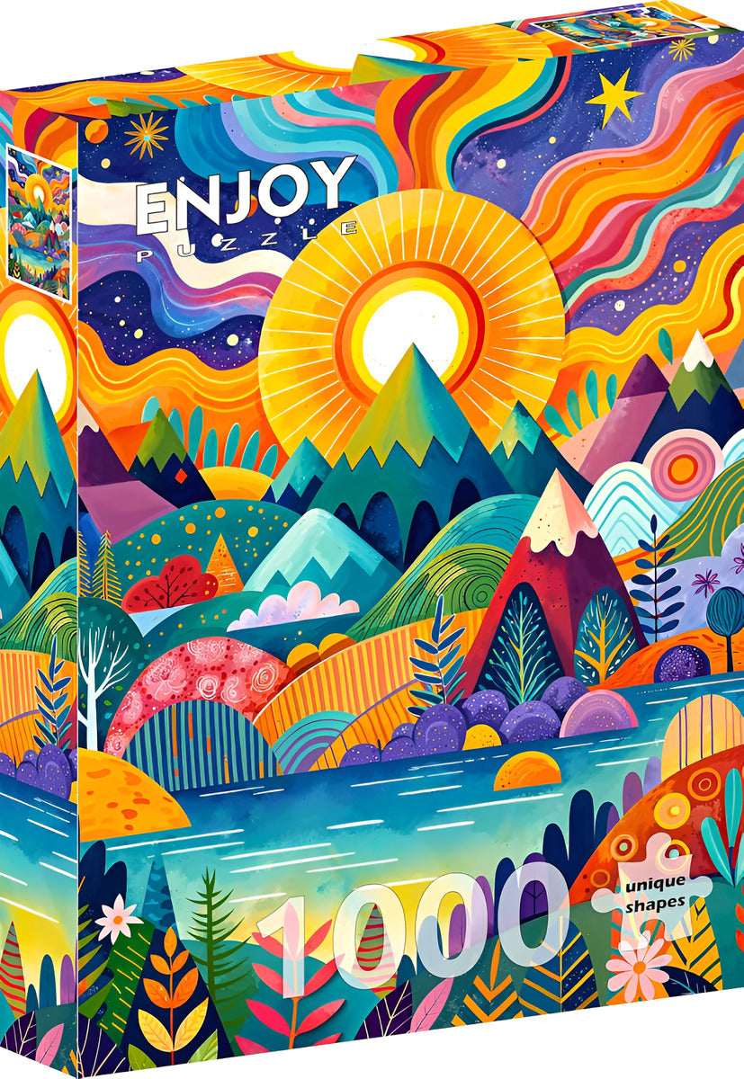 Rompecabezas Horizonte Mil Colores 1000 Piezas Enjoy Puzzle
