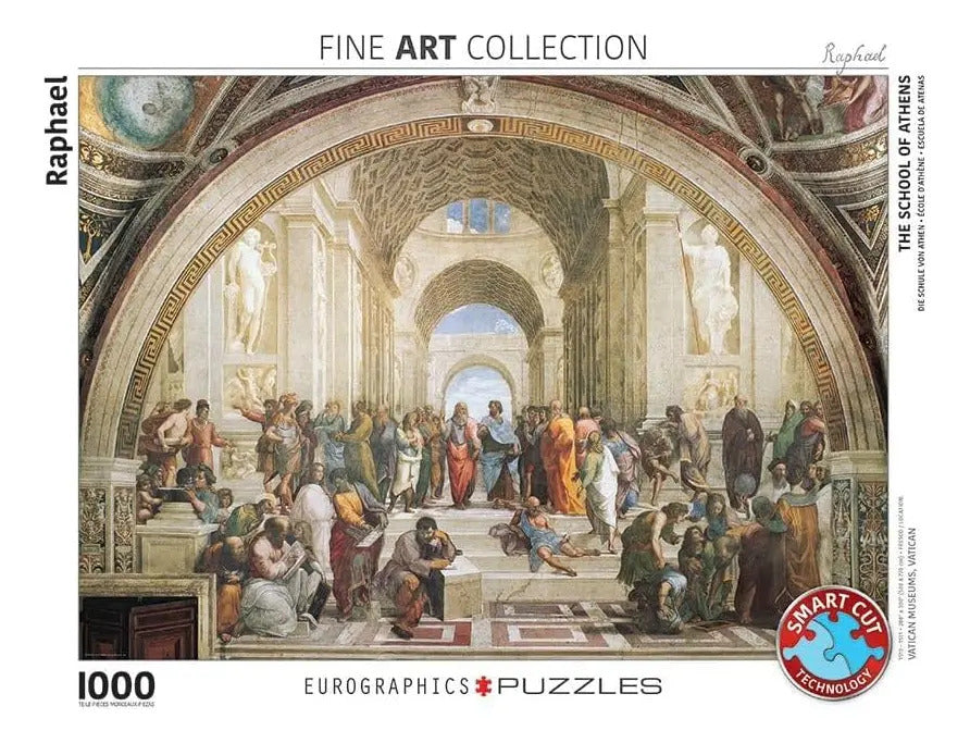 Escuela De Atenas Rafael Rompecabezas 1000 Pz Eurographics