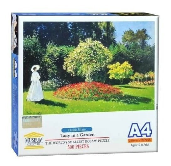 Monet Dama En Jardín Mini Rompecabezas 500 Piezas Tomax