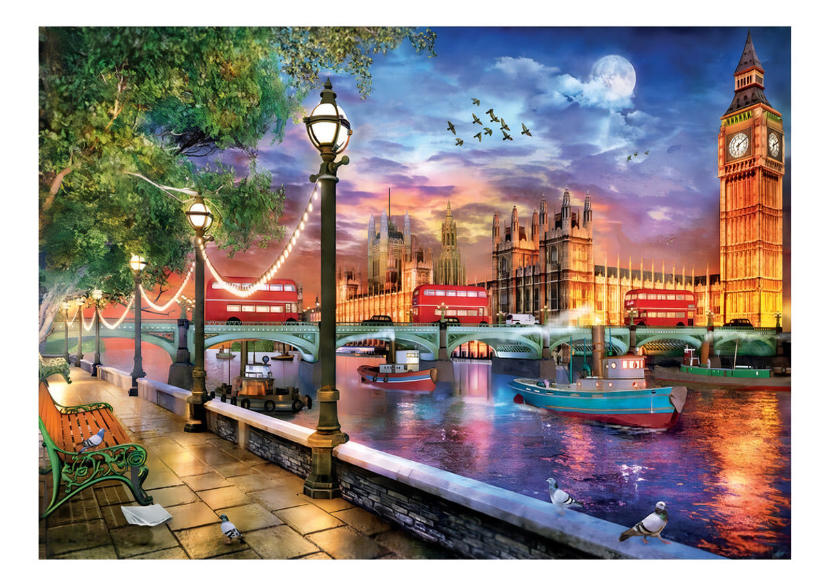 Puzzle Rompecabezas 2000 Piezas Londres Al Atardecer Educa