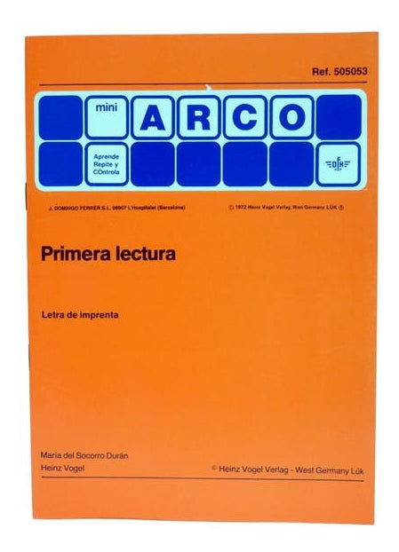 505053 Cuaderno De Trabajo Primera Lectura Arco Eduke