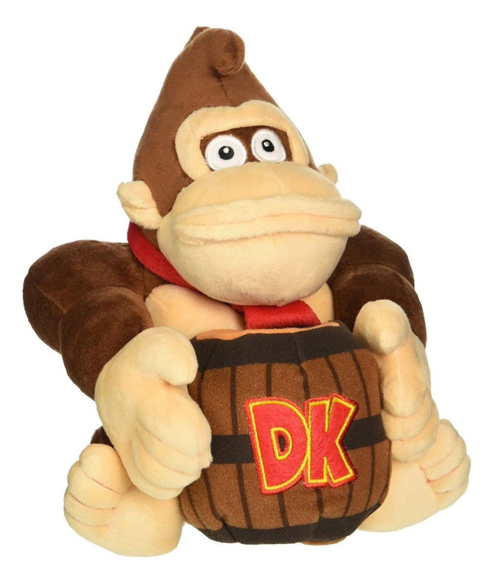 Donkey Kong Barril Peluche 8 Pulgadas Nintendo Mario Bros