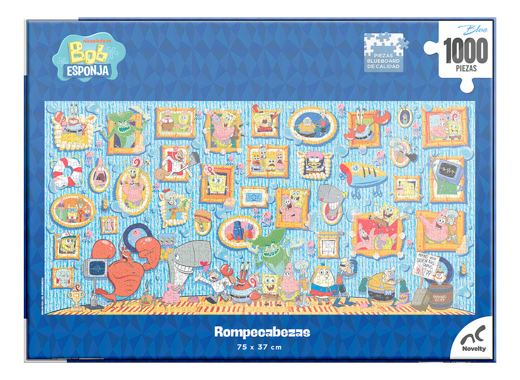 Rompecabezas Bob Esponja Premium 1000 Piezas Coleccionable | Puzzle Oficial Nickelodeon Alta Calidad