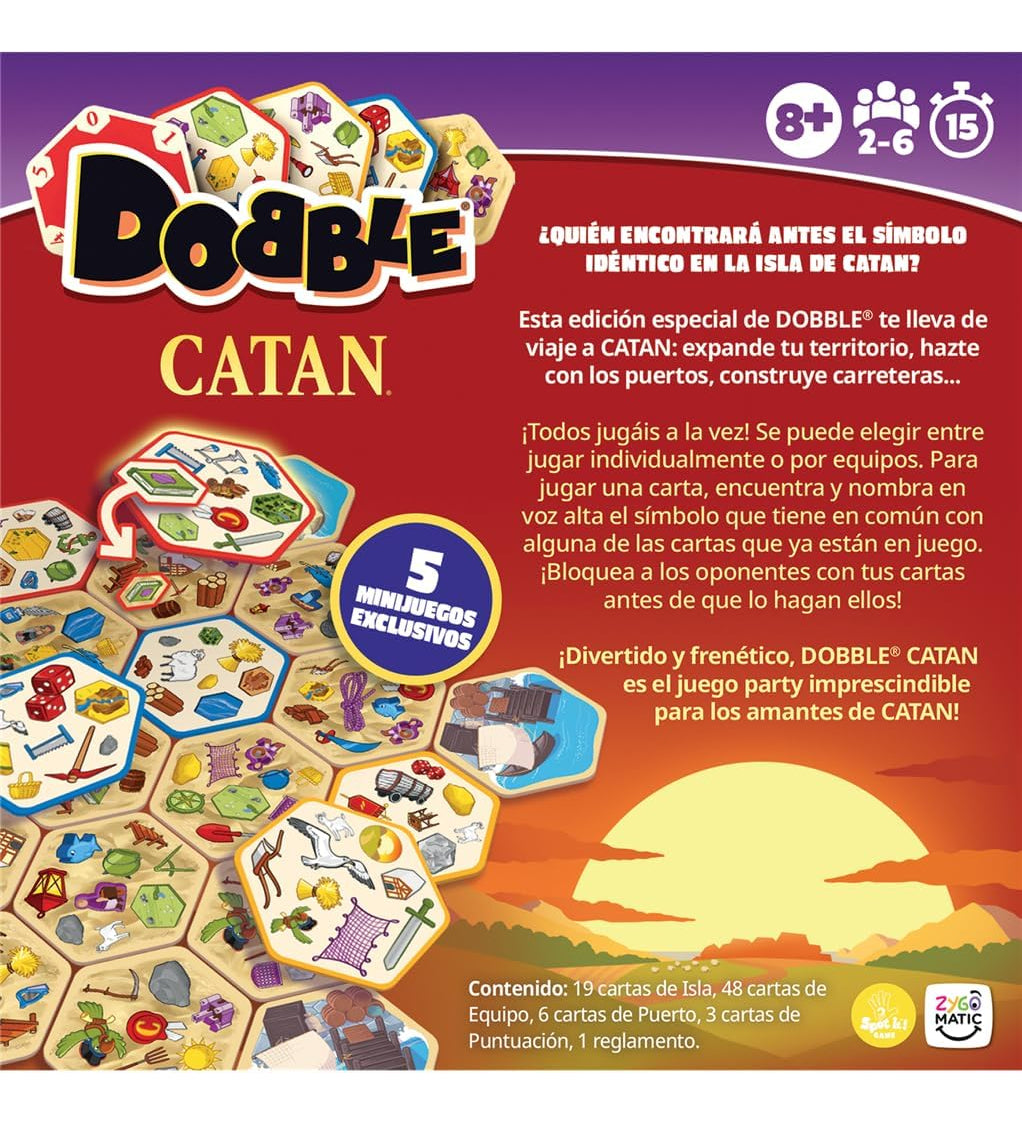 Dobble Catán Juego De Mesa Asmodee En Español