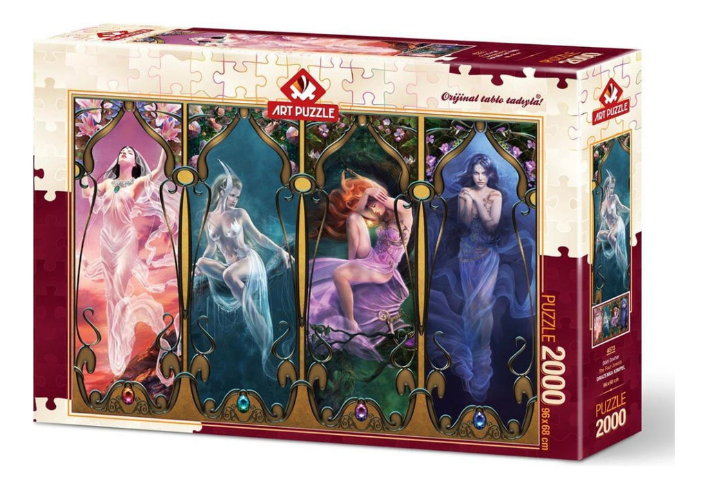 Rompecabezas Art Puzzle Cuatro Joyas 2000 Piezas Cartón Fantasía