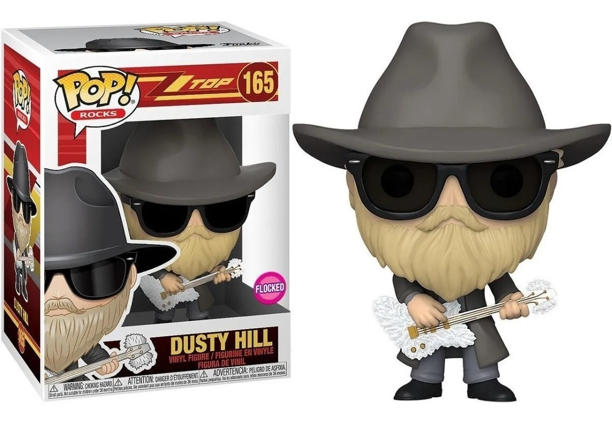 Dusty Hill Zz Top Flocked Fuko Pop Rocks La Grange