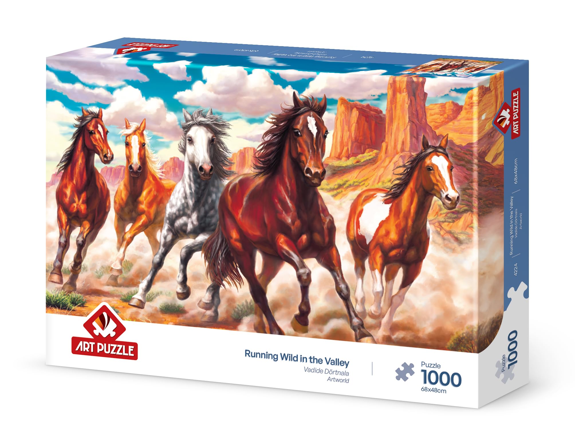 Art Puzzle Jigsaw Puzzle Running Wild in The Valley (1000 Piezas