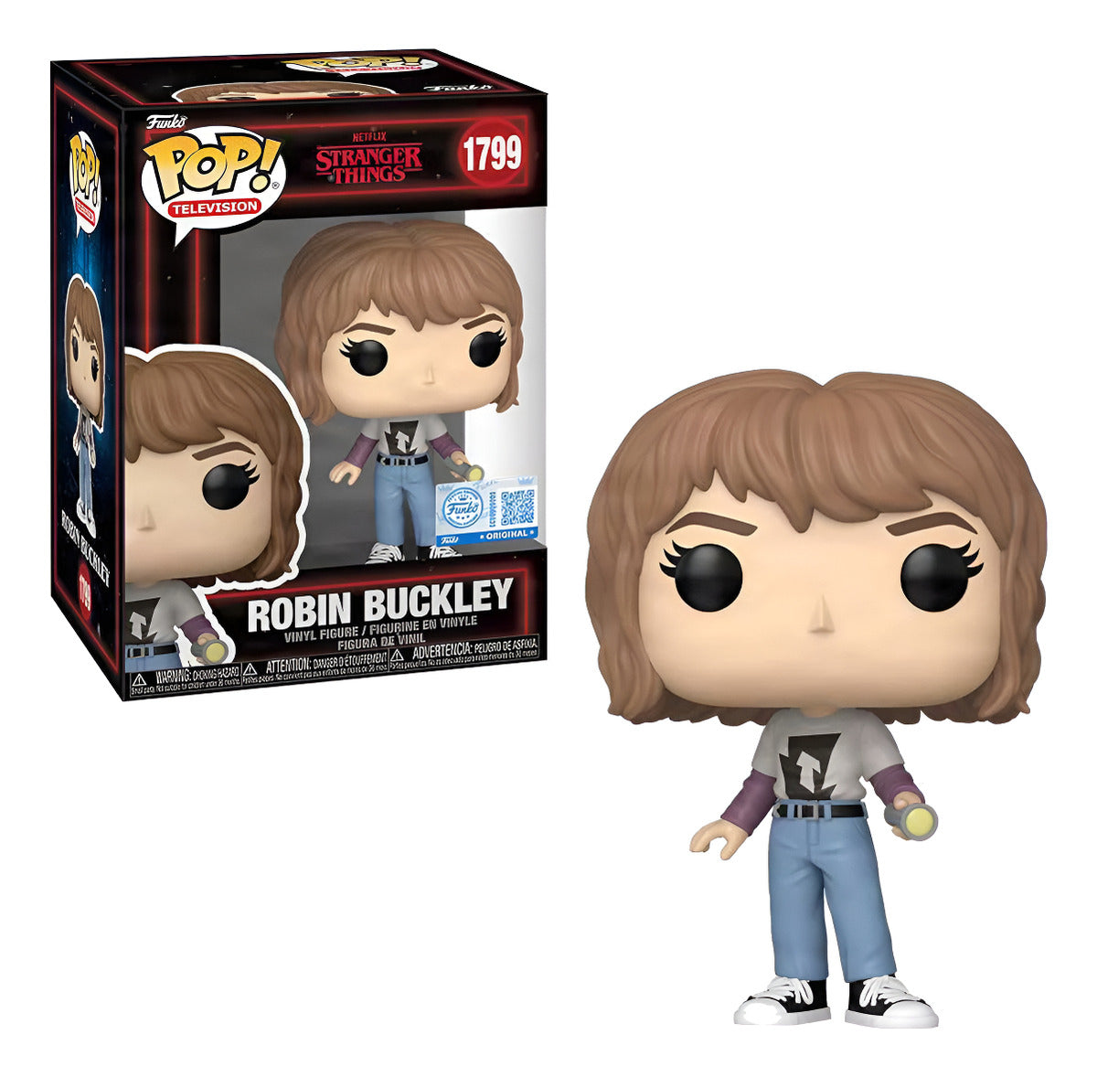 Funko Pop Stranger Things 5 Robin Buckley Linterna Exclusivo